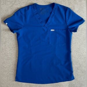 FIGS Royal Blue Catarina One Pocket Scrub Top XXS
